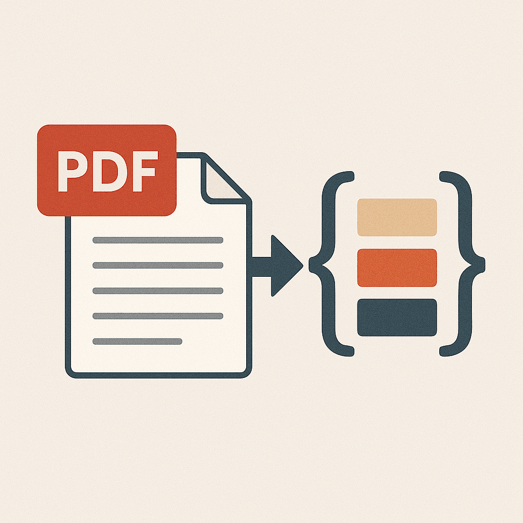 PDF to JSON conversion